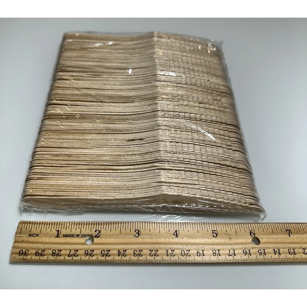 Wooden Disposable Cutlery Set 500 Pcs Total 200 Forks 200 Spoons 100 Knives